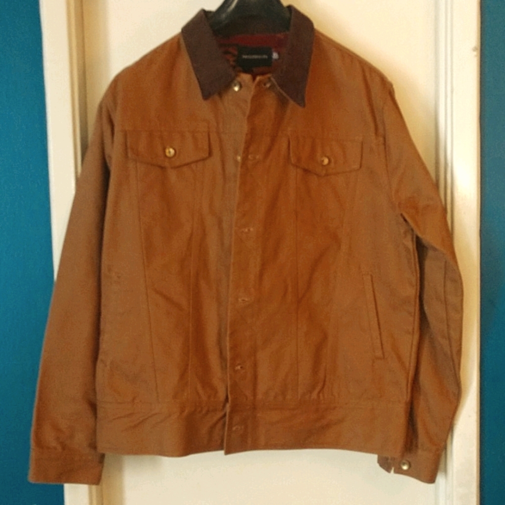 Canvas trucker jacket
